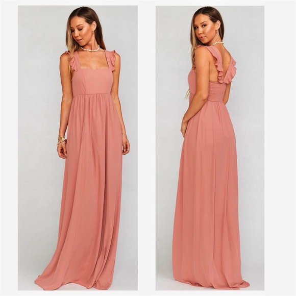 NWT Show Me Your Mumu June Maxi Dress in Rustic Mauve Crisp - Picture 1 of 9